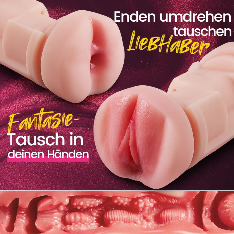 Throb - Dual-End Vibrator Ausdauer-Trainer Edging-Verzögerung & Endurance-Builder Masturbator für