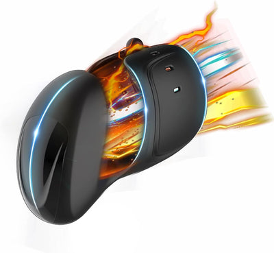 Elektrische Eichelvibrator,Penis-Vibrator mit einstellbarer Größe,10 Vibrationsmodi Neuer Masturbatoren,Elektrische Masturbatoren Penis Trainer, Männer Eichel Stimulator Silikon Sexspielzeug