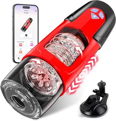 Elektrischer Masturbator Mann Handfrei Cup mit 7 Modi Teleskop und Rotation