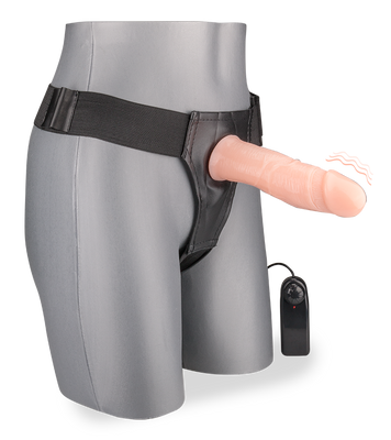 Hohler XXL-Umschnalldildo mit Vibration