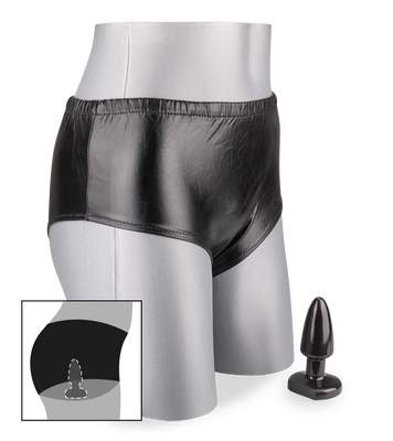 Vinylslip mit Analplug